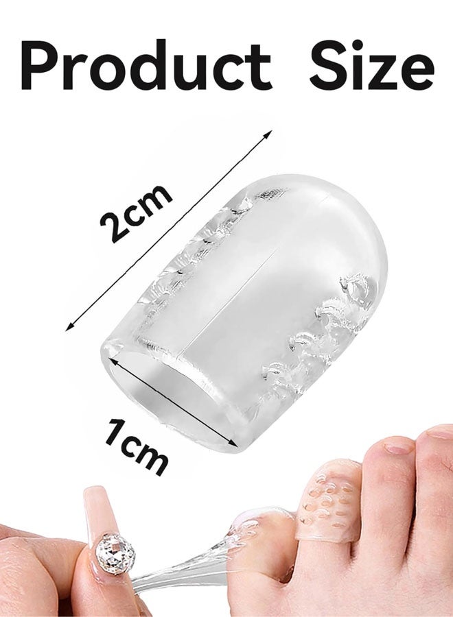 30 قطعة من واقيات أصابع القدم، أغطية سيليكون لأصابع القدم الصغيرة، واقيات جل لأصابع القدم للنساء والرجال، أغطية أصابع قدم قابلة للتهوية لأصابع القدم الصغيرة، فواصل أكمام أصابع القدم المضادة للاحتكاك للأحذية، للوقاية من البثور - Image 2